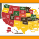 Google Trends map of uniquely searched stuffings by state in America, 2022